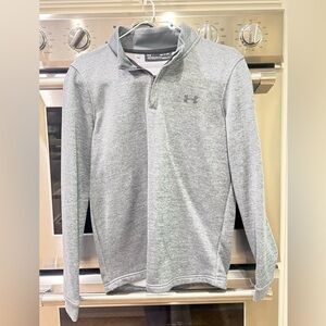 Under Armour Light Gray ColdGear Pullover - Small